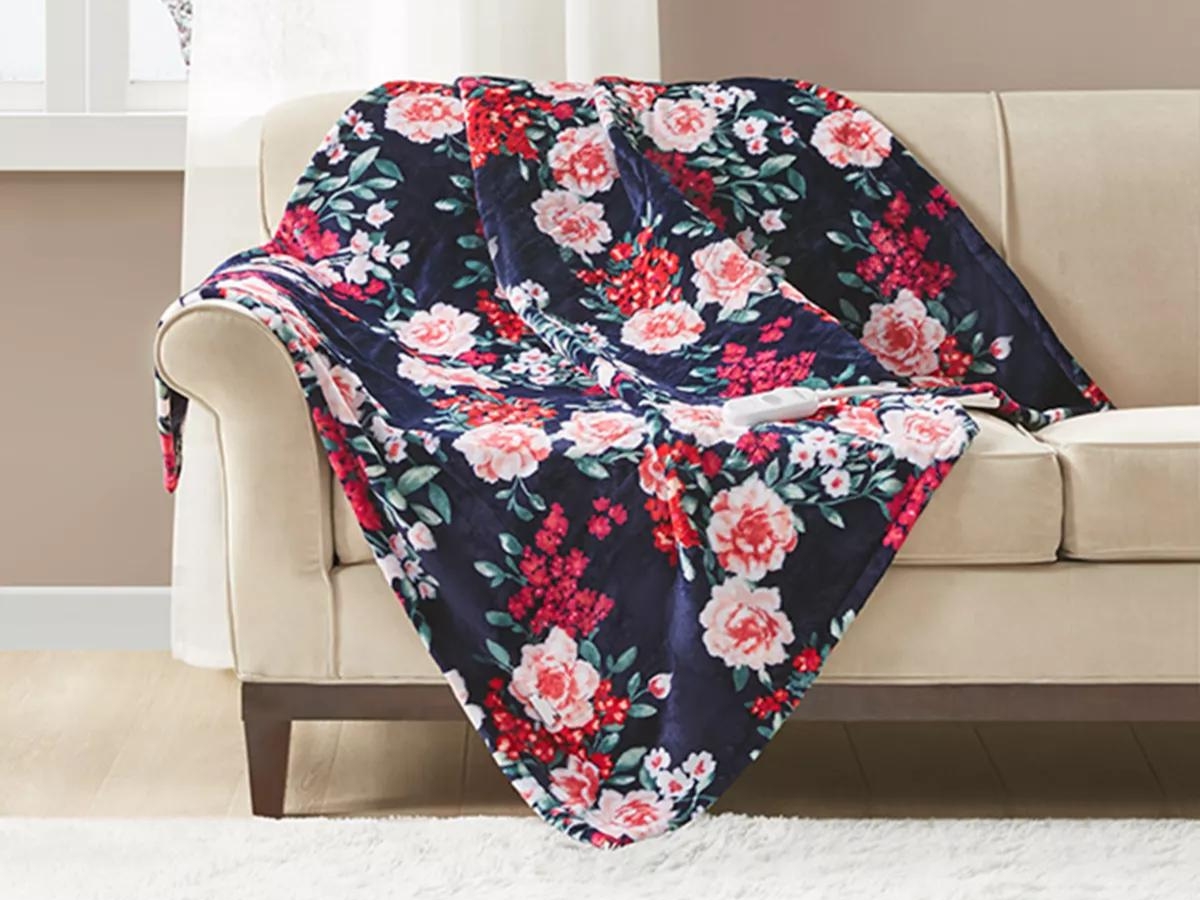 Heated Plush Throw Blanket Only 29.99 Shipped on (Regularly