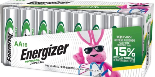 Energizer Rechargeable AA Batteries 16-Pack Just $19.97 on Costco.com