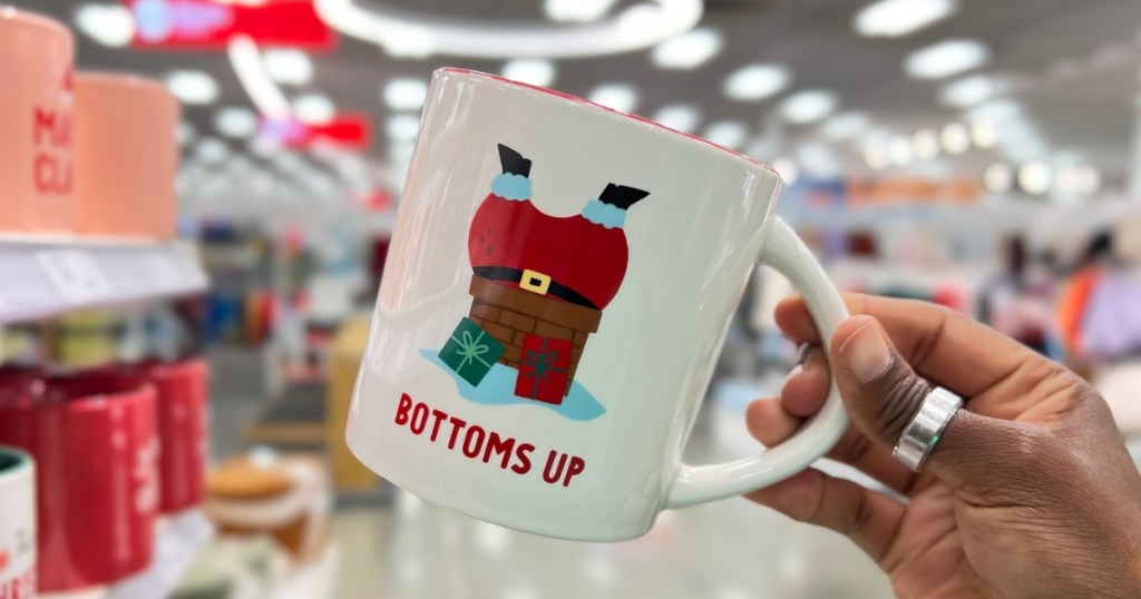 Wondershop Bottoms Up Santa Mug