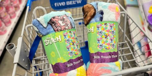 Silky Touch Character Blankets are JUST $5.55 at Five Below | Stitch, Hello Kitty & Pokemon