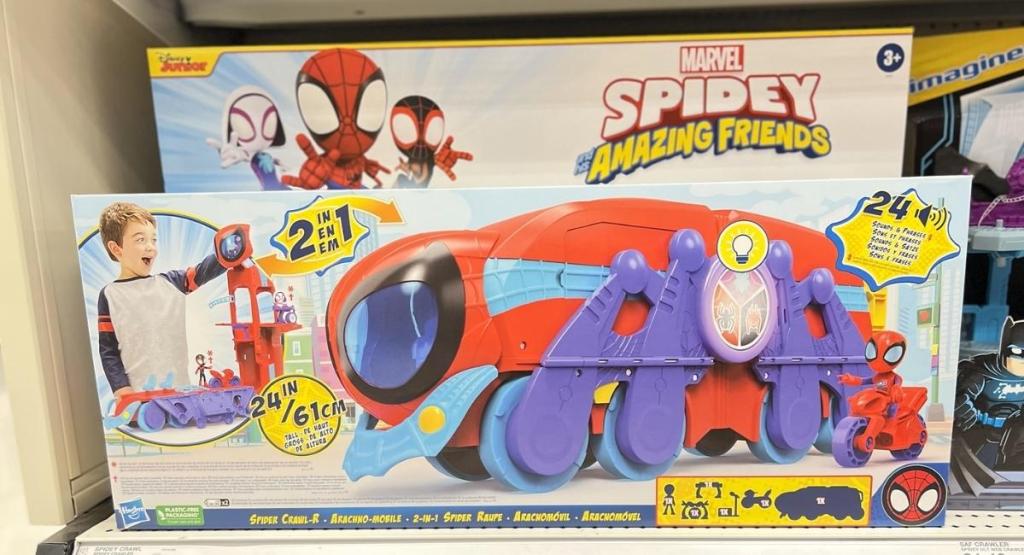 Spidey and His Amazing Friends Spide Crawl-R 2-in-1 Deluxe Headquarters Playset