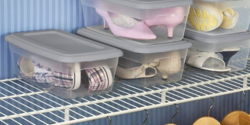 Sterilite Stackable Storage Box 10-Pack Only $10.98 on Walmart.com (Just $1.10 Each) | Perfect for Shoes, Toys & More