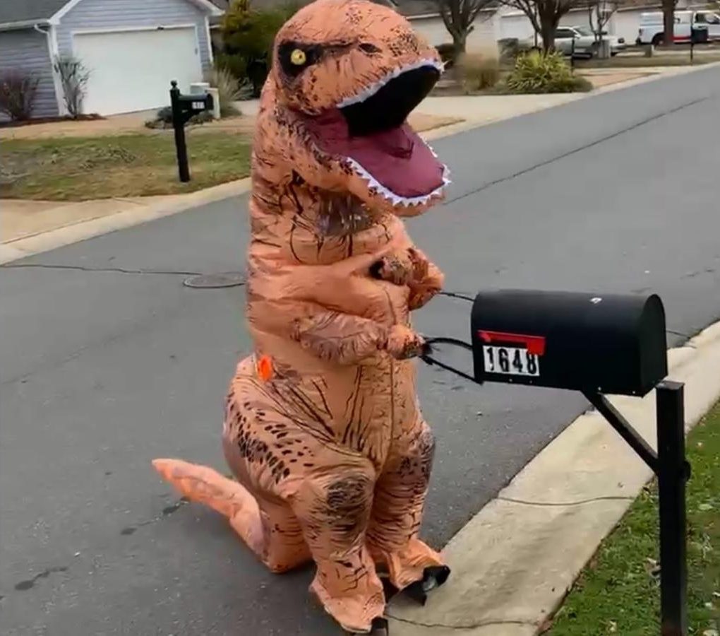 Men's T-Rex Inflatable Adult Costume