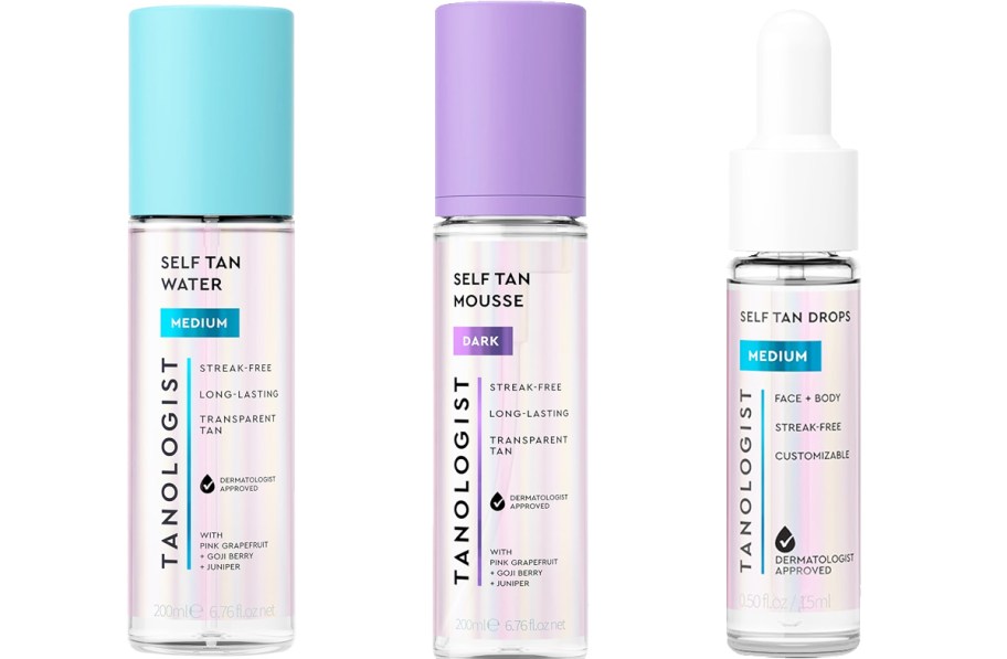 3 bottles of Tanologist self-tanning products