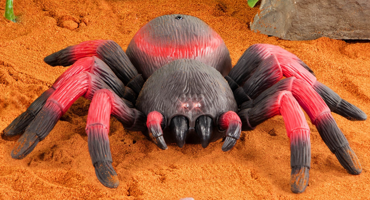 Remote Control Spider with Creepy Led Eyes Only 10 on Amazon