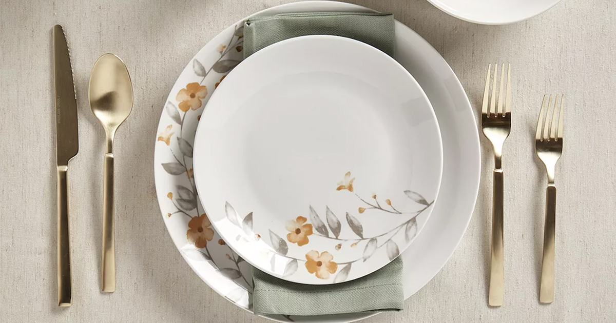 Kohl's Dinnerware 12Piece Sets Just 25.49 (Regularly 60) Great for