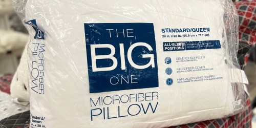 The Big One Bed Pillows from $2.99 w/ Free Kohl’s Pickup | Great Donation Item!