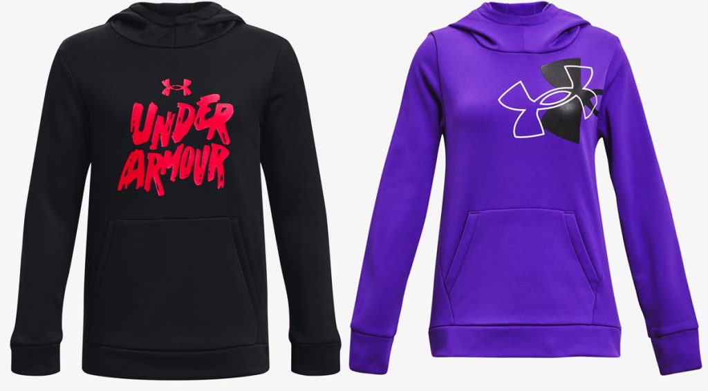 two under armour hoodies