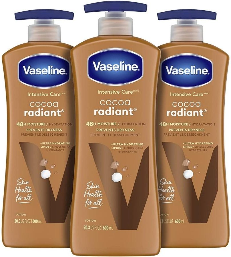Vaseline Intensive Care Body Lotion, Cocoa Radiant 3-Pack
