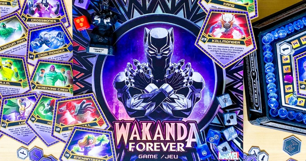 Wakanda Forever Board Game with pieces