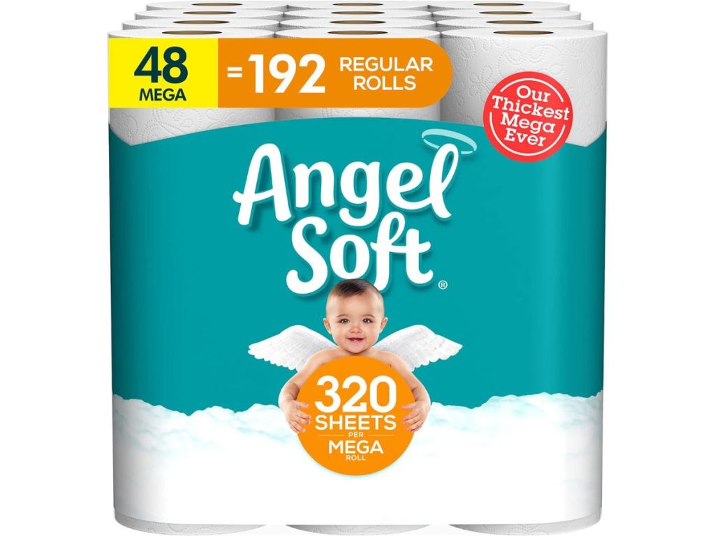 Angel Soft Toilet Paper Mega Rolls 48Count Only 28 Shipped on Amazon