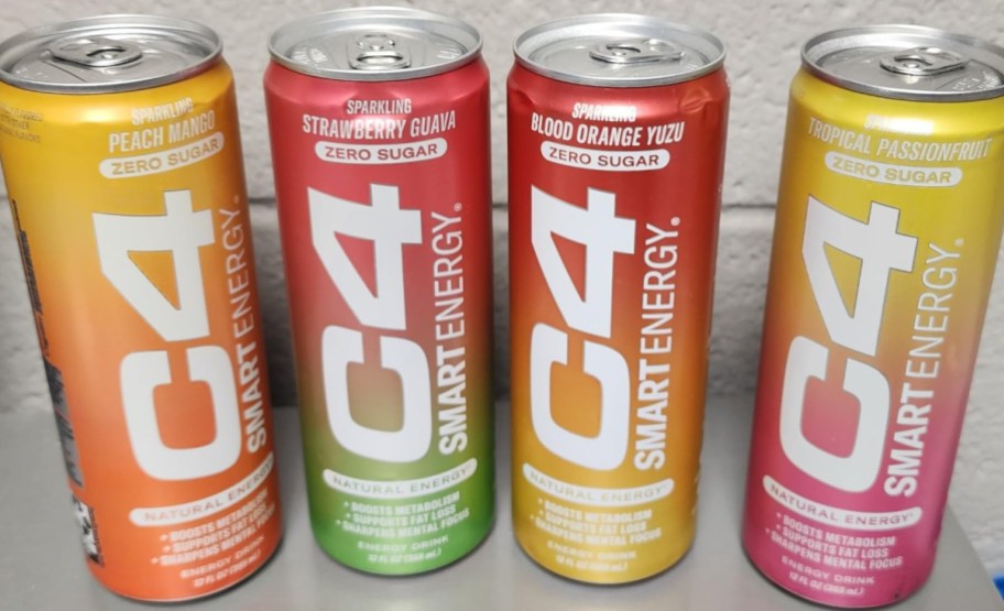 4 cans of C4 Energy