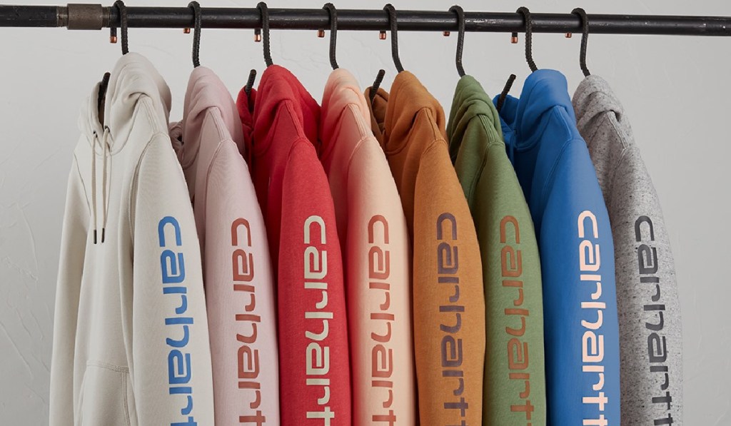 hoodies on hangers
