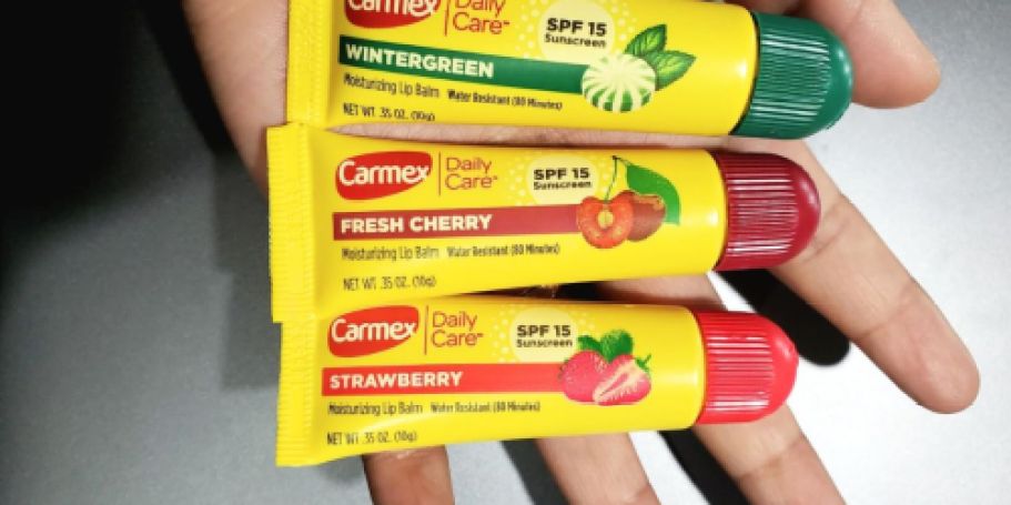 Carmex Lip Balm 3-Pack w/ SPF Only $3 Shipped on Amazon