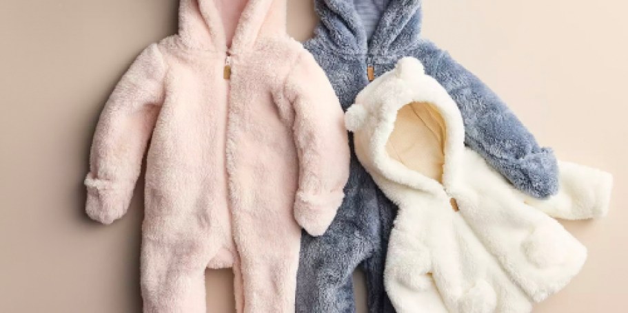 60% Off Carter’s Baby Sherpa Clothing on Macys.com | Hooded Jackets $13.60 & More!