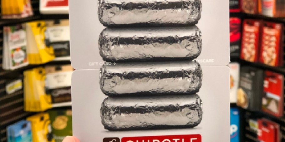 FREE Chipotle Entrée with Gift Card Purchase (HURRY, These Will Go Fast!)