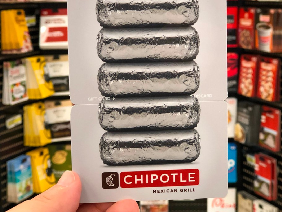 FREE Chipotle Entrée with Gift Card Purchase (HURRY, These Will Go Fast!)