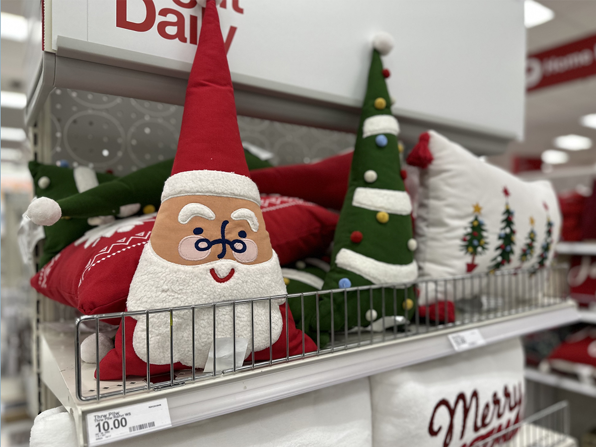 christmas throw pillows at Target