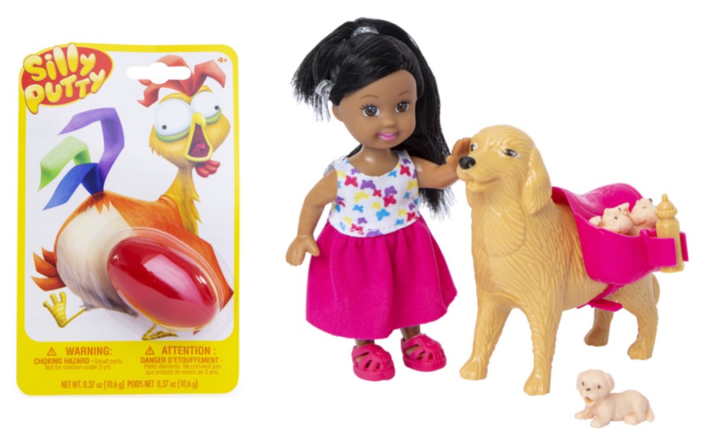 silly putty and doll playset