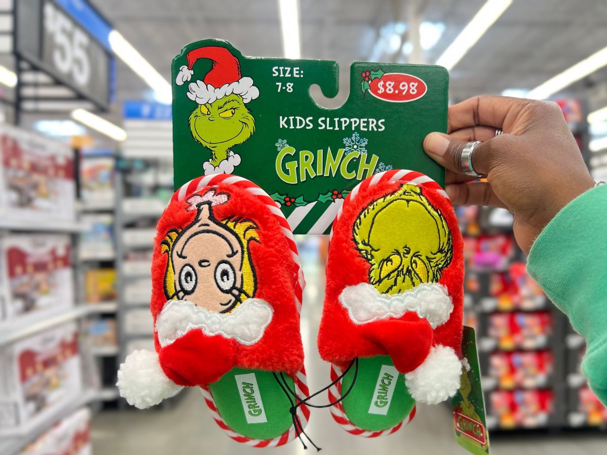 grinch kids slippers cindy lu who