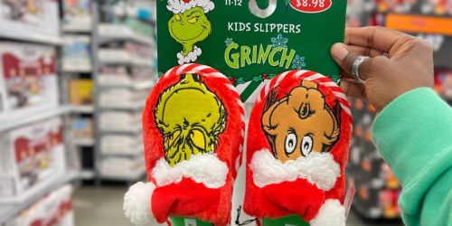 NEW Dr. Seuss Grinch Slippers for the Family UNDER $10 at Walmart