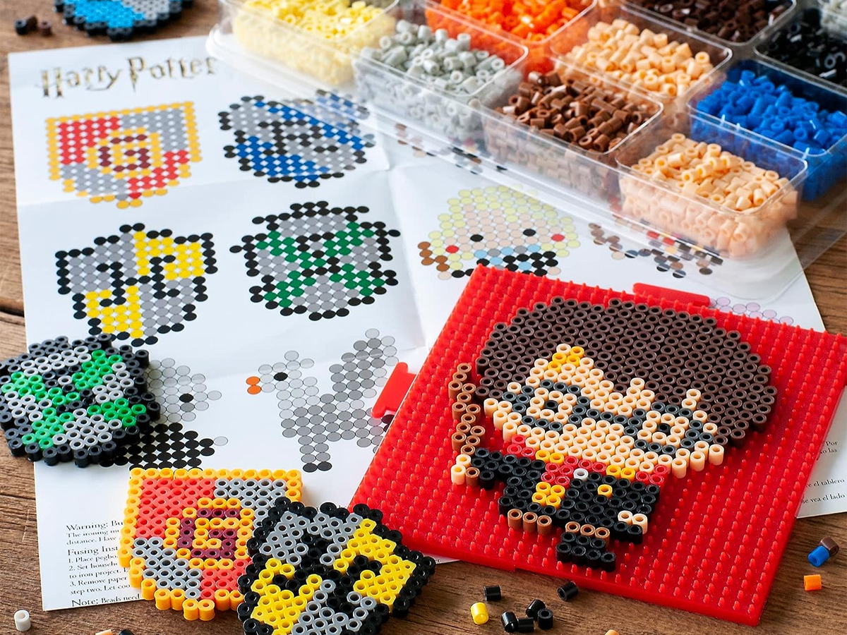 harry potter perler beads kit with harry potter character