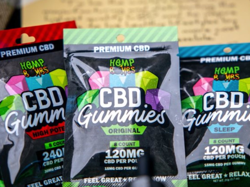 CBD gummy pouches