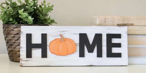 50% Off Seasonal Jane Home Decor + Free Shipping | Interchangeable Home DIY Sign Only $20.88 Shipped