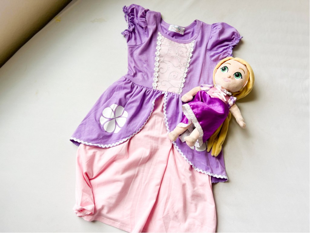 Dress next to doll