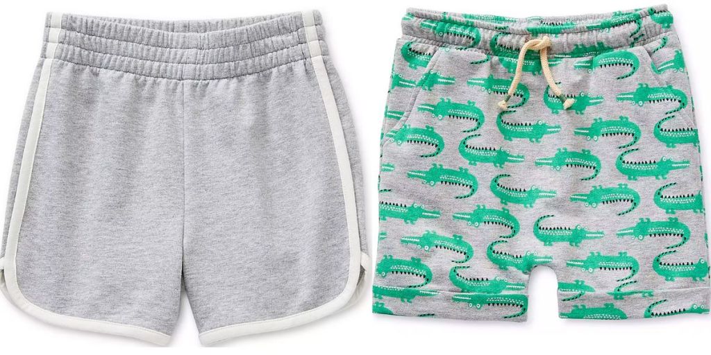 gray boys shorts and aligator boys shorts