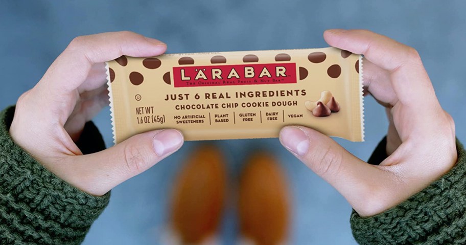 larabar in womans hand