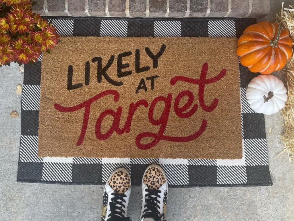 doormat reading "Likely at Target