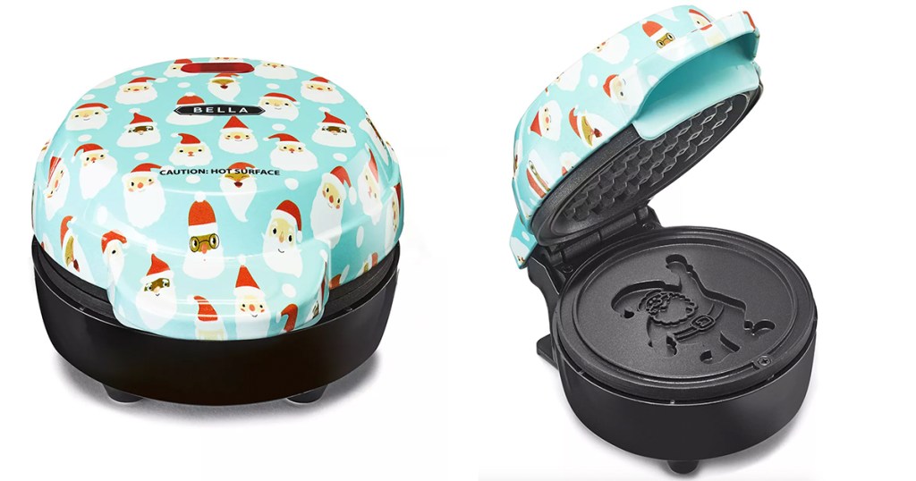 mini santa waffle maker