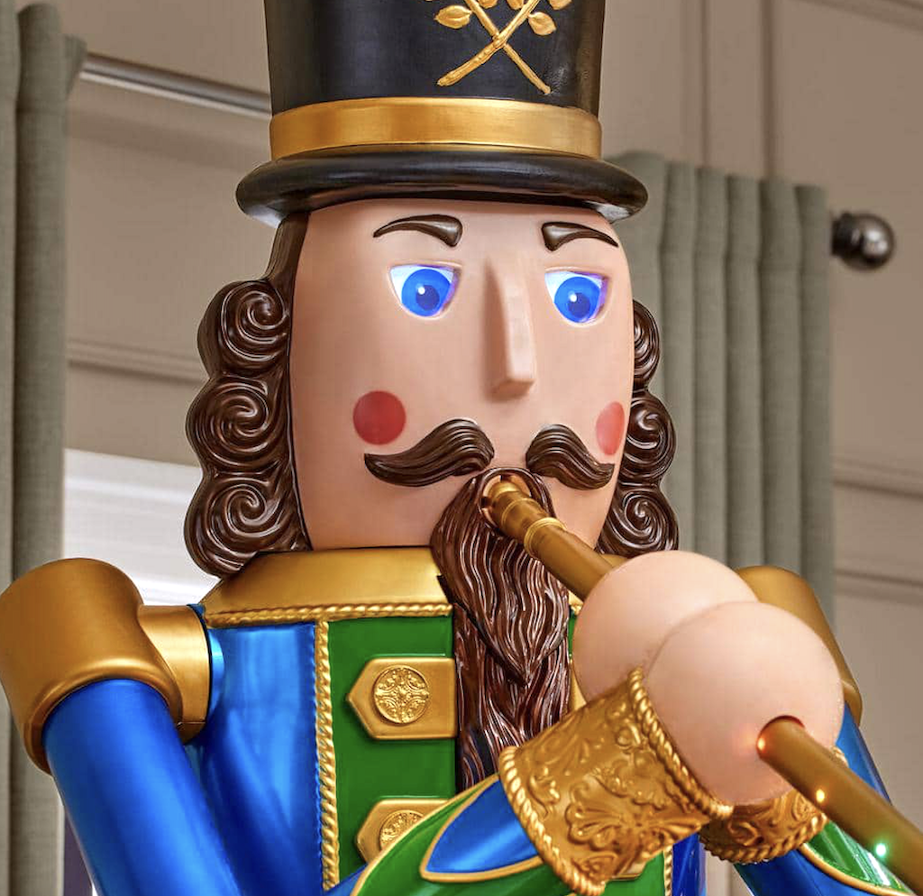 This 8' Trumpeting Nutcracker w/ Lights & Moving Eyes is Only $249 Shipped