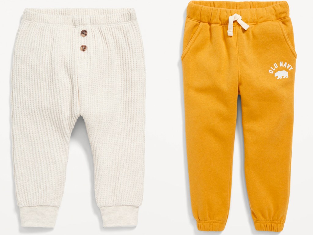 baby boy white and yellow boys pants