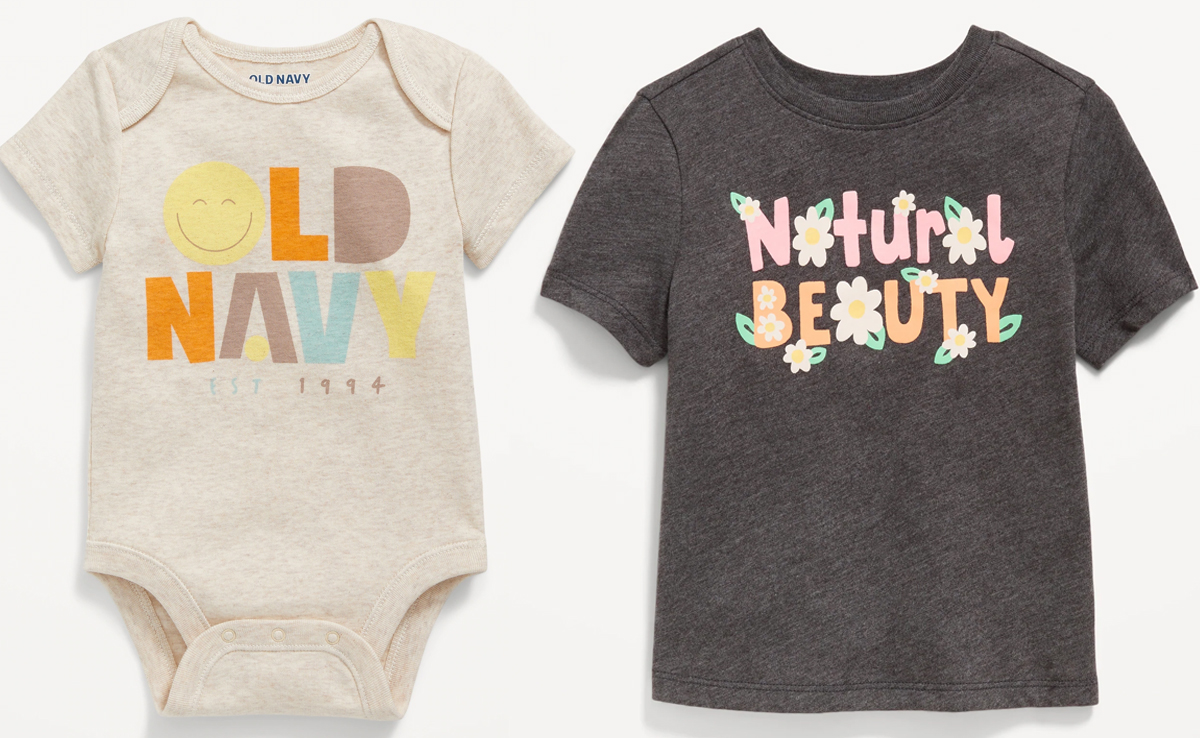 old navy bodysuits and tees