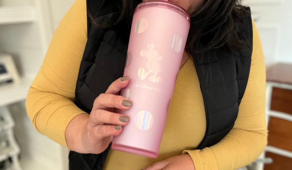 pink disney starbucks tumbler