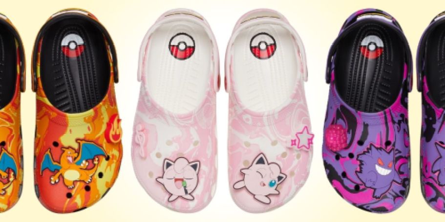 RARE Savings on Pokémon Crocs (Styles for the Whole Family!)