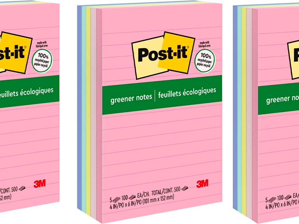 post it pink notes 