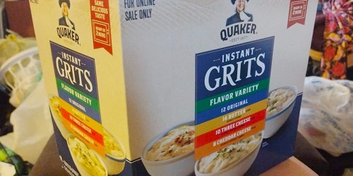 Quaker Instant Grits 44-Count Variety Pack Only $9 Shipped on Amazon