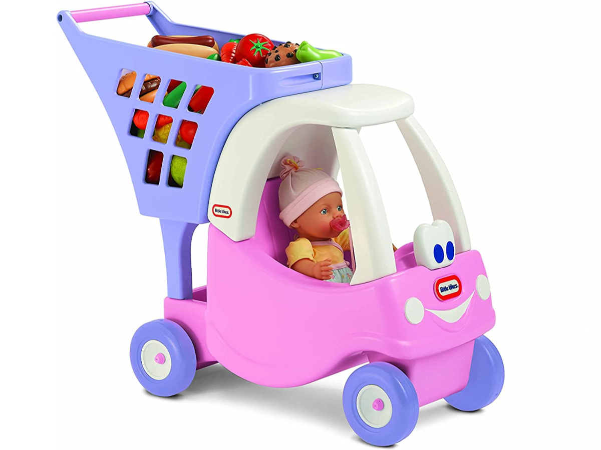 Little Tikes Princess Cozy Shopping Cart Just 29 99 On Walmart Com   Shopping Cart With Food  