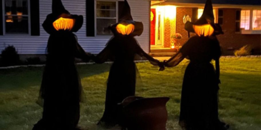 Lighted Halloween Witch Stakes 3-Pack Only $56.69 Shipped on Wayfair.com (Reg. $130)