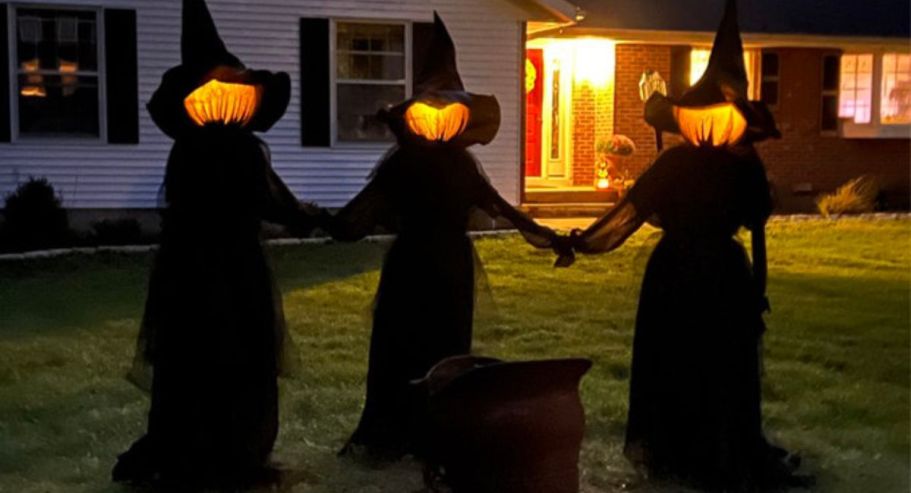 Lighted Halloween Witch Stakes 3-Pack Only $56.69 Shipped on Wayfair.com (Reg. $130)