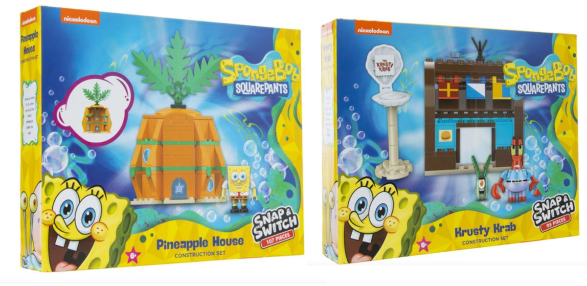 spongebob house + krusty krab sets