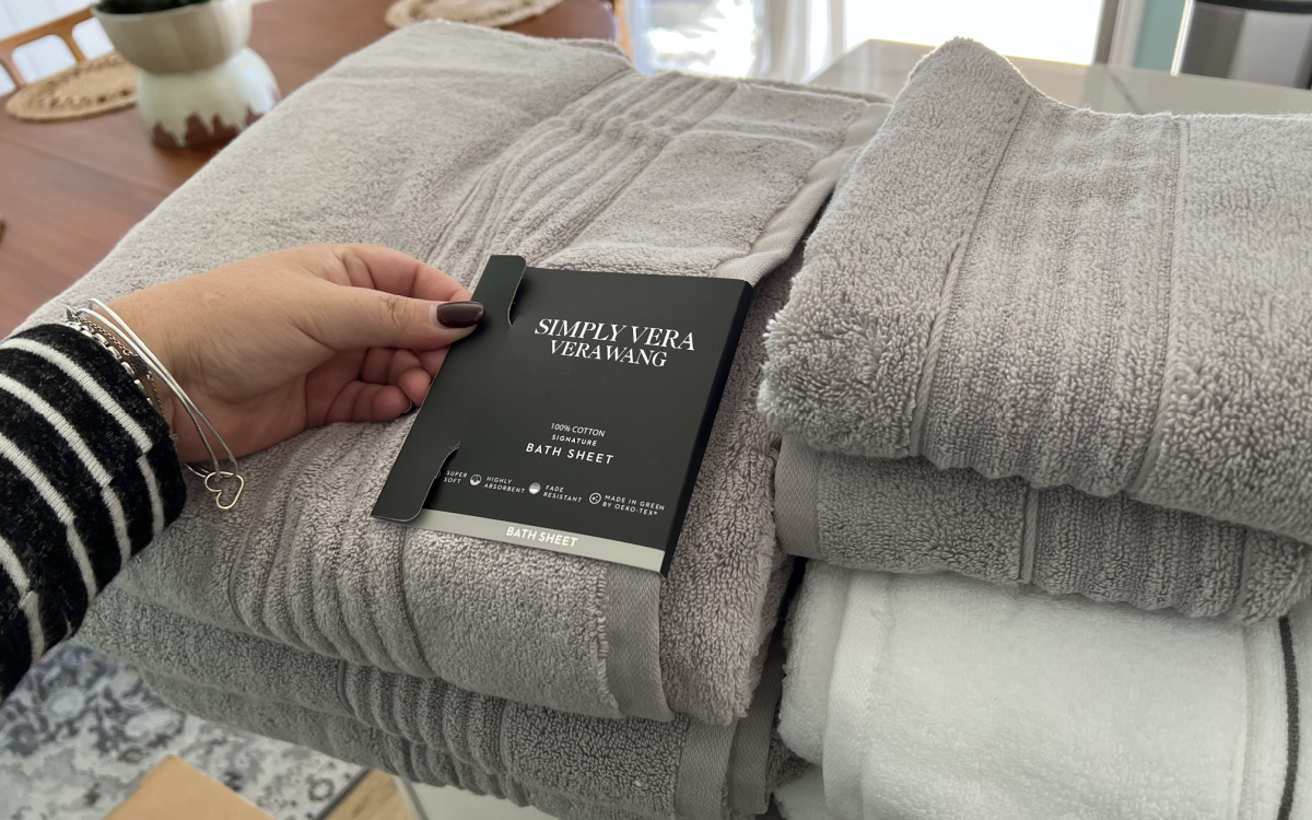 vera wang towels