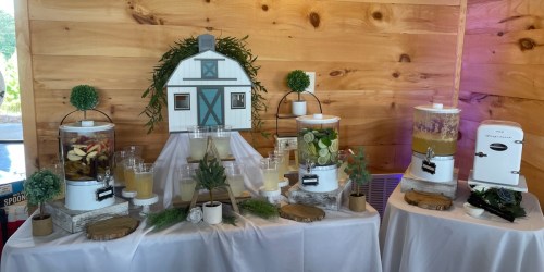 This Reader Created an Inexpensive Farmhouse Drink Station for Her Cousin’s Wedding
