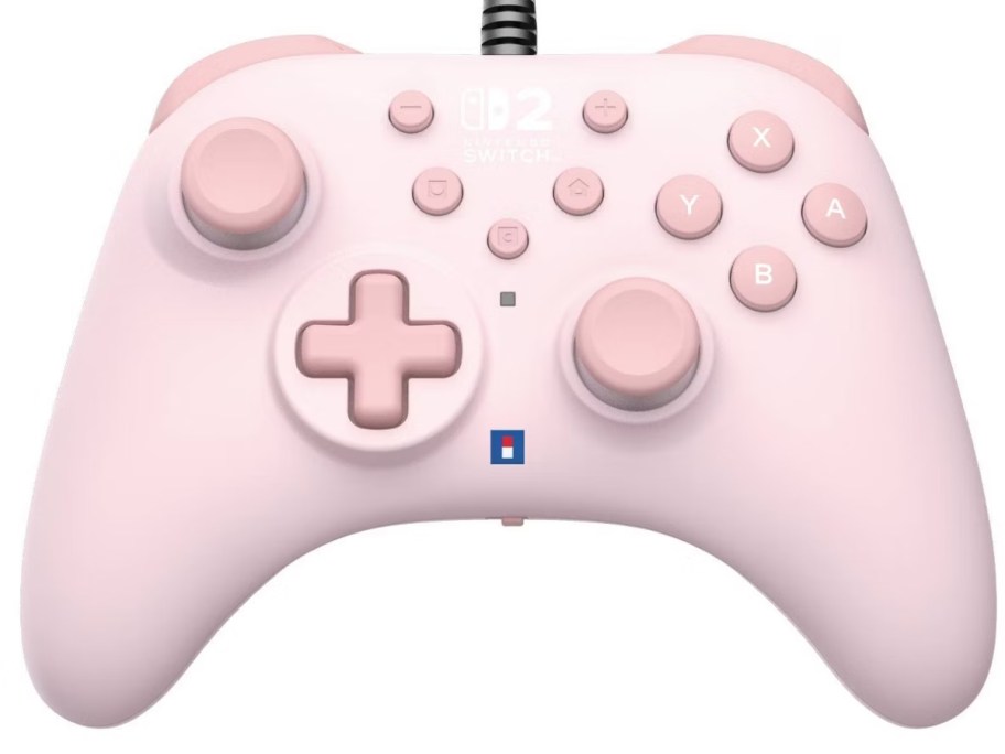 a pink Nintendo Switch controller