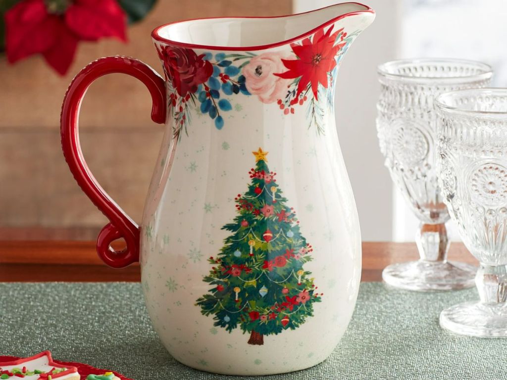 The Pioneer Woman Wishful Winter 2.5-Quart Ceramic Pitcher 