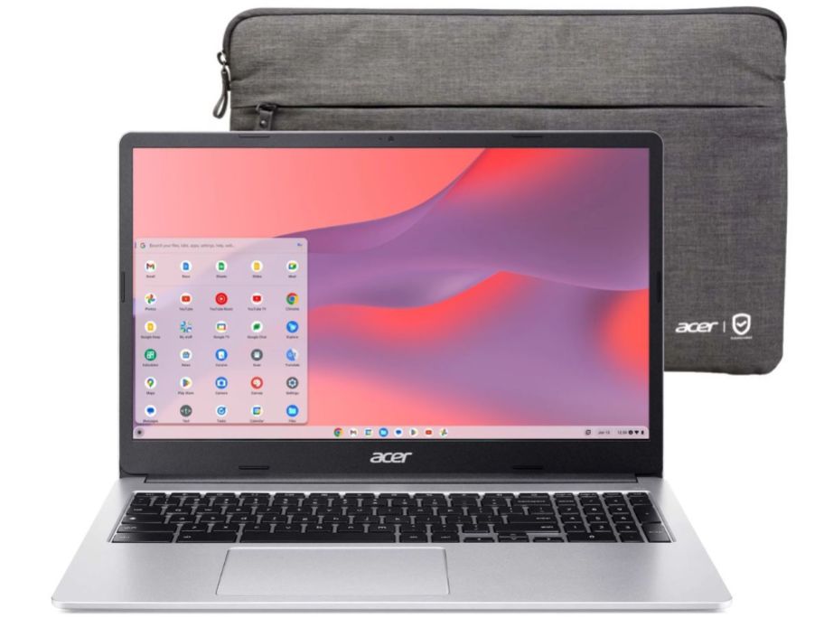 acer 315 chromebook with sleeve shown