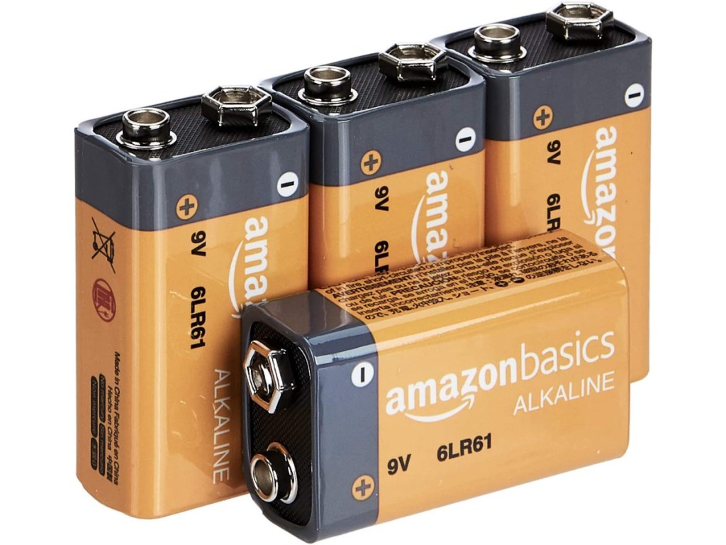 Amazon Basics 9 Volt Alkaline Batteries,-2